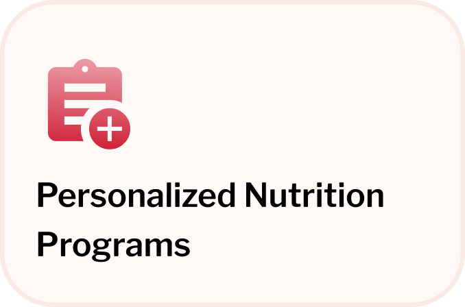 Personalized Nutrition Programs