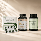 Women’s Cancer Bundles - Omega-3 with Hemp Seed Oil, Vitamin D3, Probiotics for Gut Health
