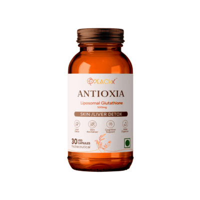 PeachX Antioxia Liposomal Glutathione 500mg + Vit C (30 Capsules)