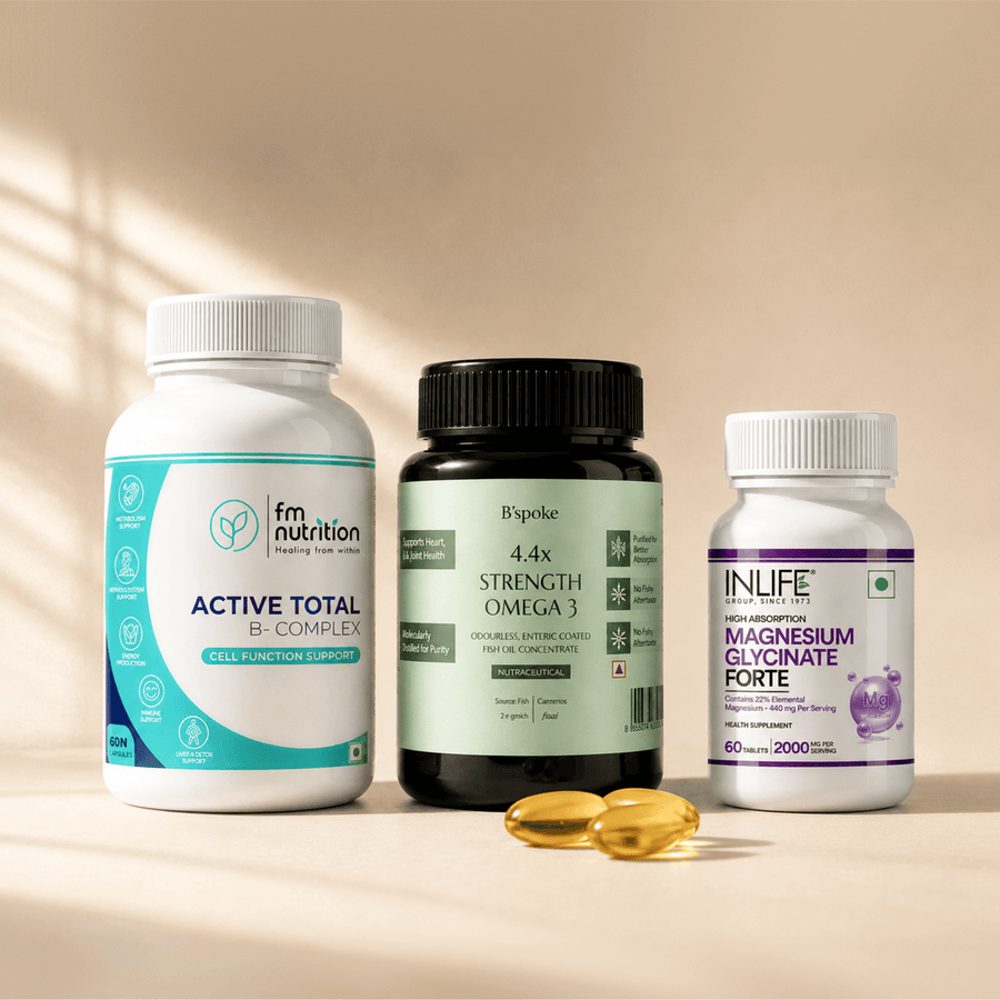 Wellness Booster - Magnesium Glycinate, B-Complex, Omega-3
