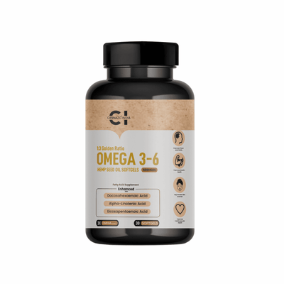 Canazzo Hemp Seed Oil 500mg Omega 3-6-9 (30 Softgels)