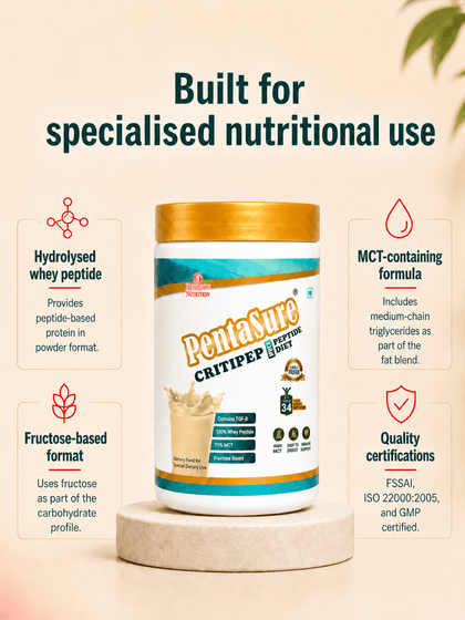 PentaSure Critipep Peptide Diet Powder, Creamy Vanilla, 400 g