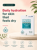 Venusia Moisturising Cream, with Squalene, Aloe Vera and Vitamin E for Dry and Sensitive Skin (100 gm)