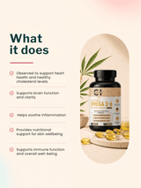 Canazzo Hemp Seed Oil 500mg Omega 3-6-9 (30 Softgels)