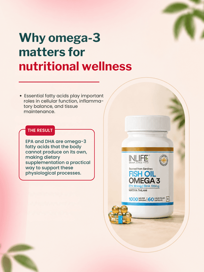 Inlife Fish Oil Omega-3 1000mg (60 Capsules)