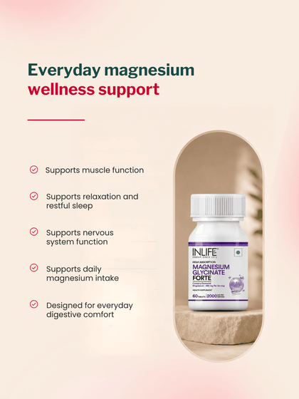 Inlife Magnesium Glycinate Forte 440mg (60 Tablets)