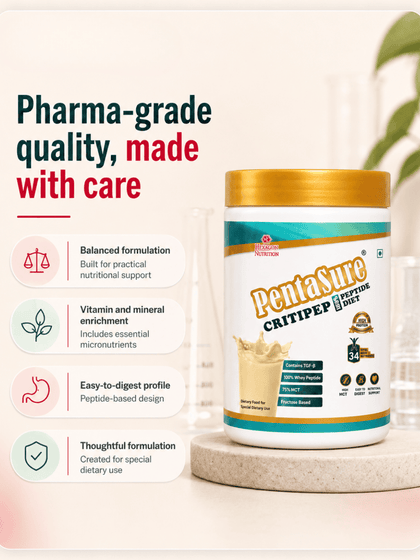 PentaSure Critipep Peptide Diet Powder, Creamy Vanilla, 400 g