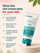 Venusia Max Intensive Moisturising Cream, with Natural Butters for Dry Skin (150 gm)
