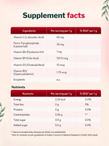 PeachX FerricGlow (Iron Pyrophosphate 30 mg + Vitamin C 65 mg + Folic Acid + B Complex) 30 Sachets