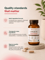 PeachX Ubiquix Ubiquinol 300mg + Astaxanthin (30 Capsules)