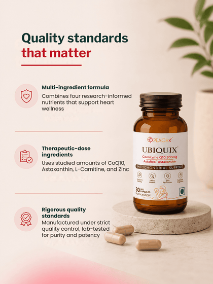 PeachX Ubiquix Ubiquinol 300mg + Astaxanthin (30 Capsules)
