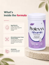 Protevyx Albumin Protein Powder — Vanilla (400gm)