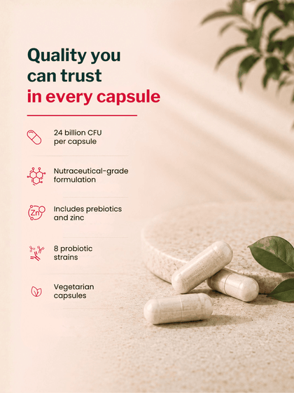PeachX Prozenia Prebiotic + Probiotic (30 Capsules)