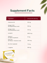PeachX Ubiquix O - Coenzyme Q10 100 mg + Omega (10 Tabs)