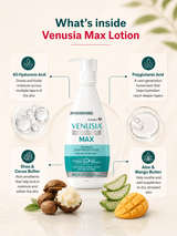 Venusia Max Moisturising Lotion, Deep Hydration for Normal to Dry Skin (300 gm)
