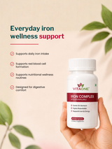 Vitaone Iron Bisglycinate Complex (60 Capsules)