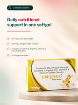 PeachX Ubiquix O - Coenzyme Q10 100 mg + Omega (10 Tabs)