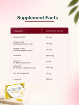 PeachX Ubiquix O - Coenzyme Q10 100 mg + Omega (10 Tabs)