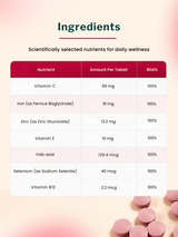 Inlife Iron & Folic Complex with Zinc & Selenium (60 Tablets)