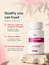 Vitaone Vitamin D3 + K2-7 (90 Capsules)