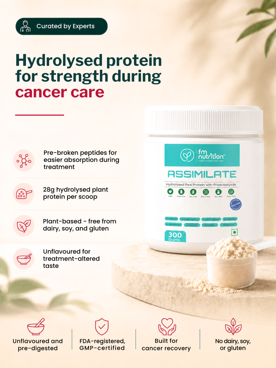 FM Nutrition Hydrolysed Plant Protein, Unflavoured (300 gm)