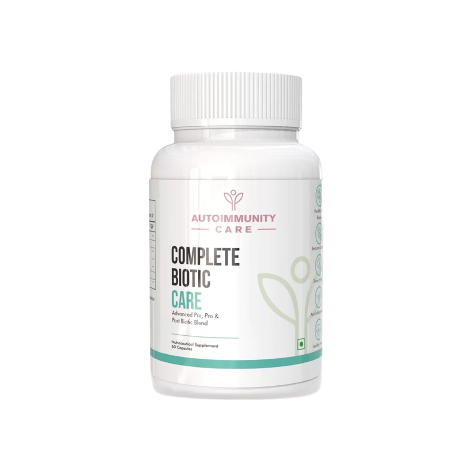 Autoimmunity Care Complete Biotic Care, 3 in 1 Prebiotic, Probiotic & Postbiotic, 60 Veg Capsules