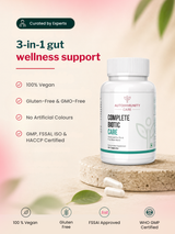 Autoimmunity Care Complete Biotic Care, 3 in 1 Prebiotic, Probiotic & Postbiotic, 60 Veg Capsules